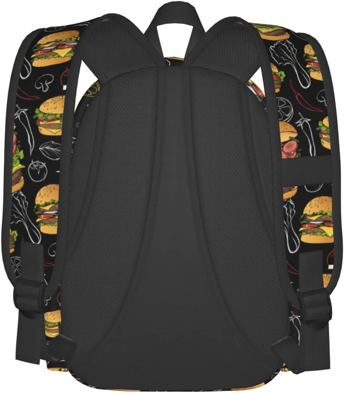 Hamburger Backpack Travel Backpack for Women Men Work Laptop backpacks Carry on Backpack Computer Backpack Casual Daypack for Hiking Camping Climbing Gifts