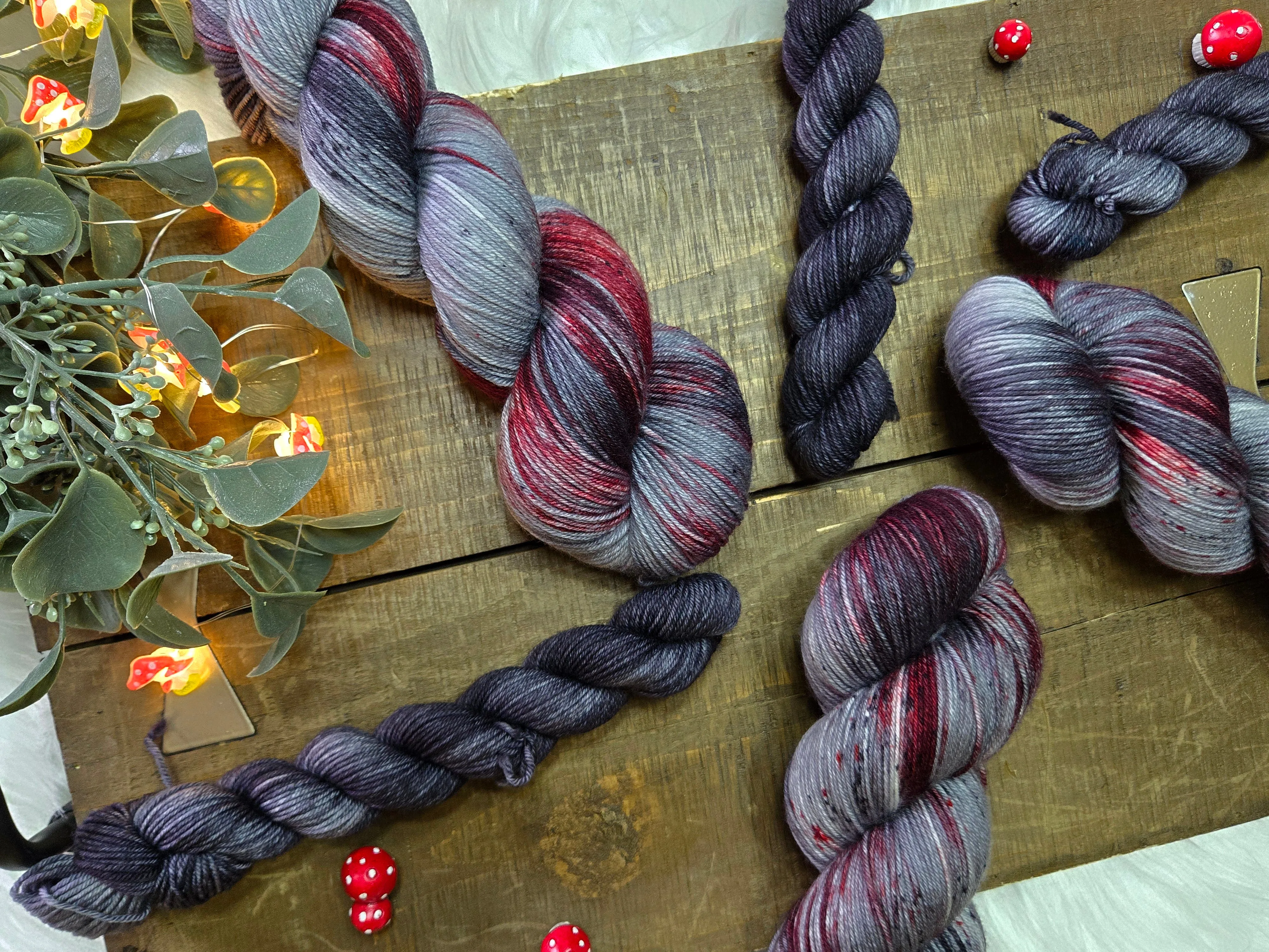Hand Dyed Yarn - Big Bad Wolf