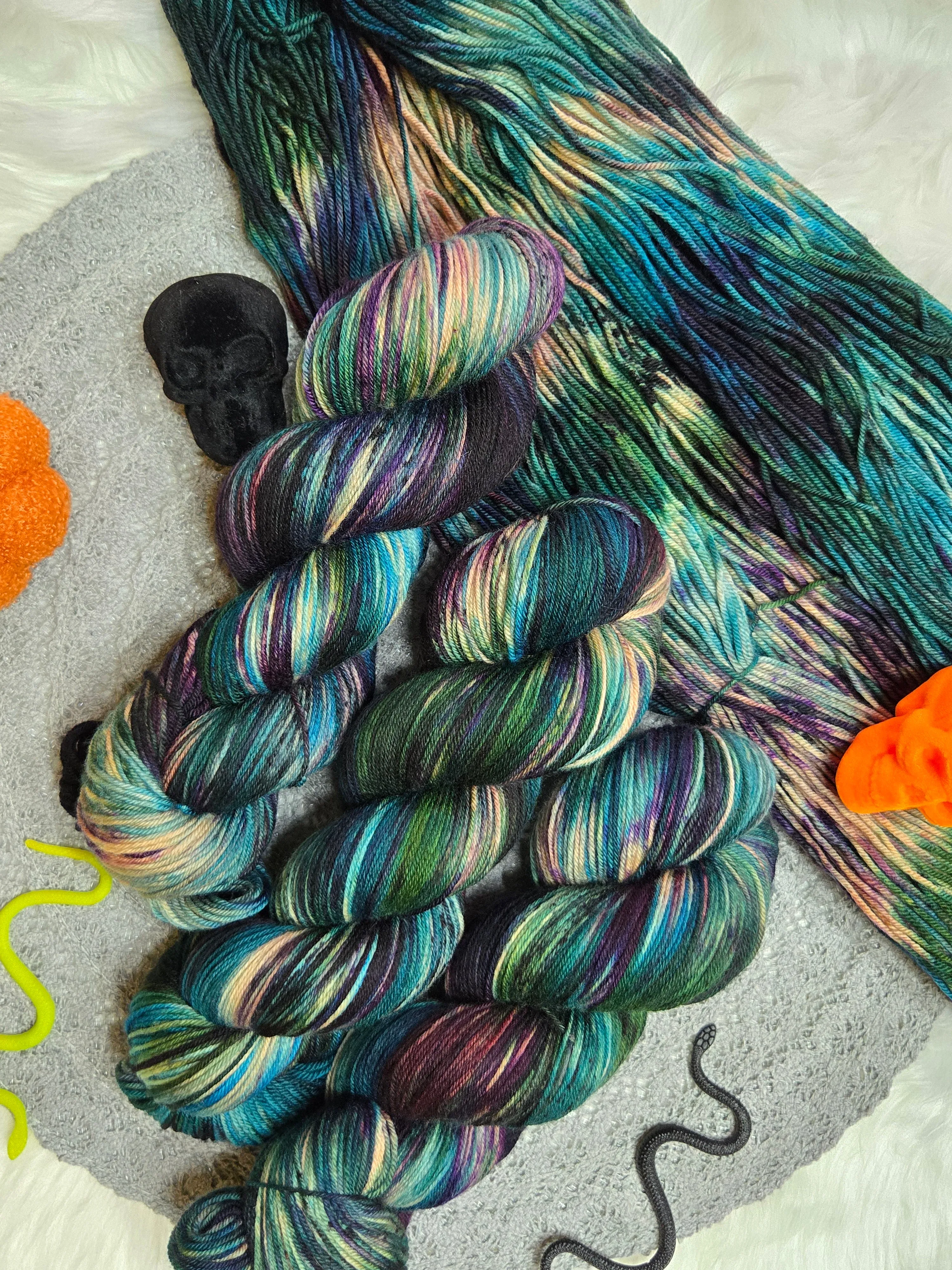 Hand Dyed Yarn - Spooky Delight