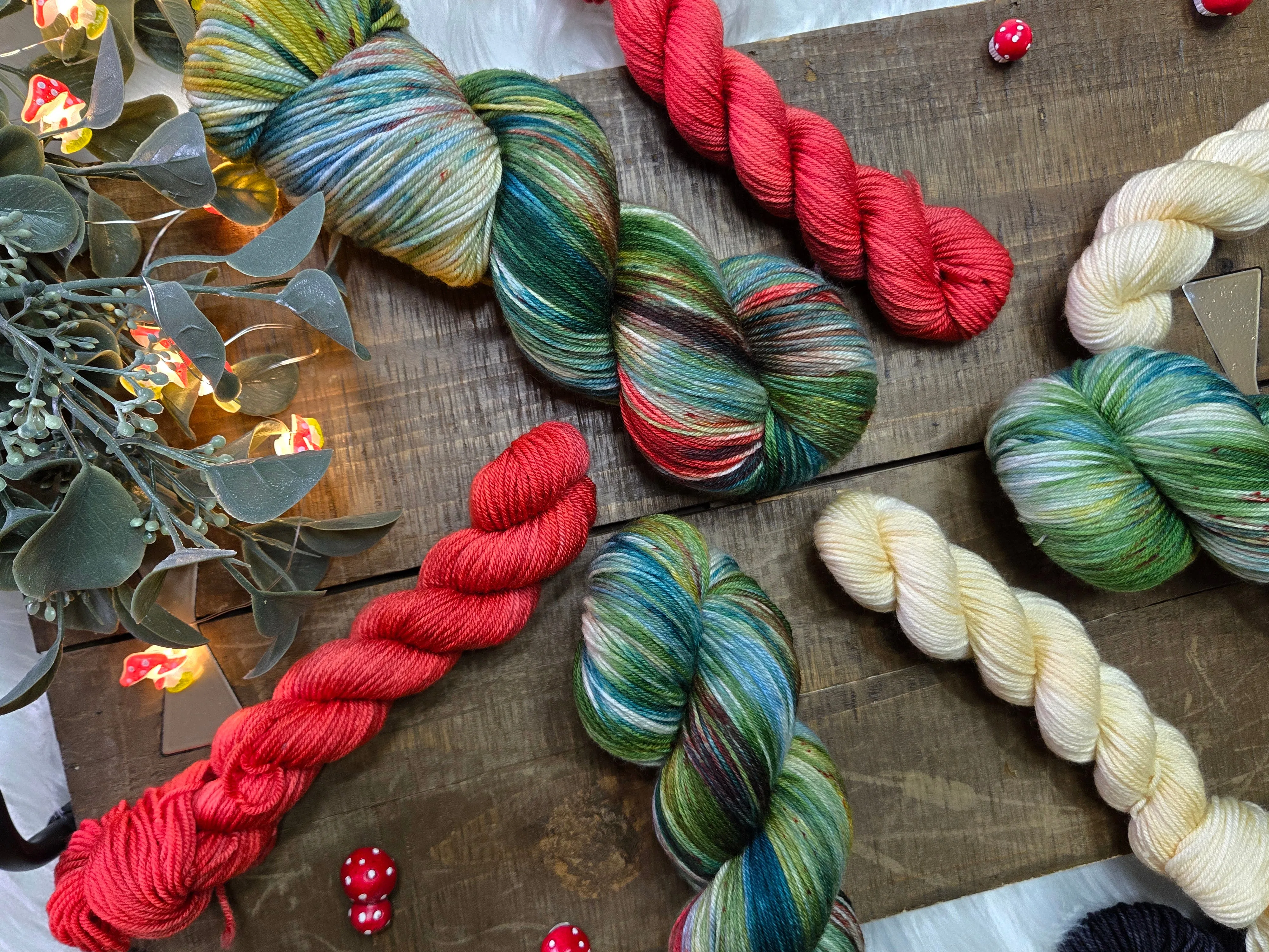 Hand Dyed Yarn - Toadstool