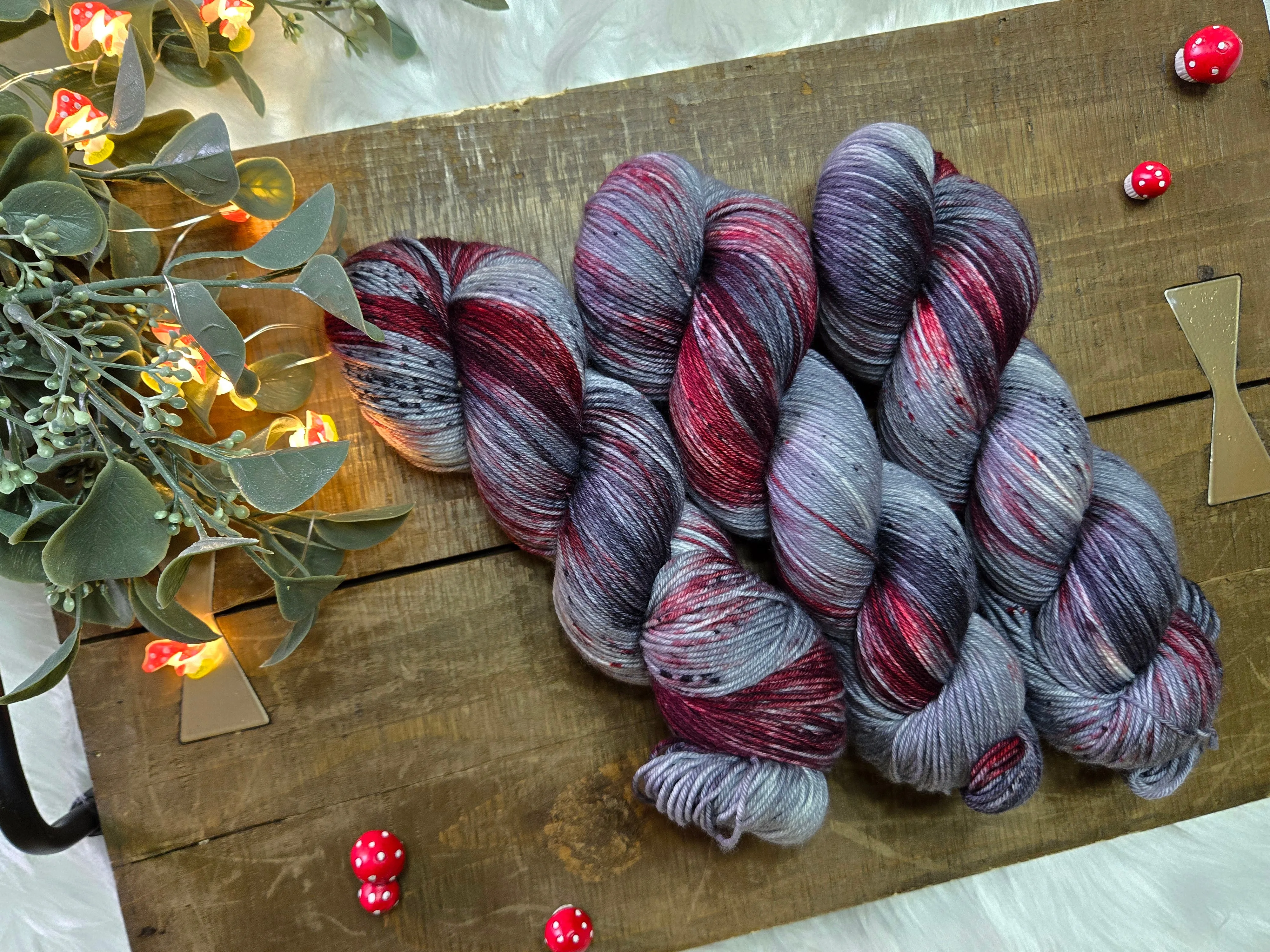 Hand Dyed Yarn - What Big Teeth You Have