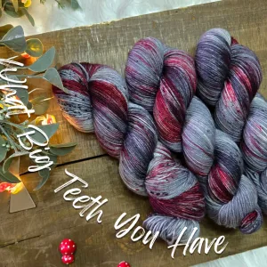 Hand Dyed Yarn - What Big Teeth You Have