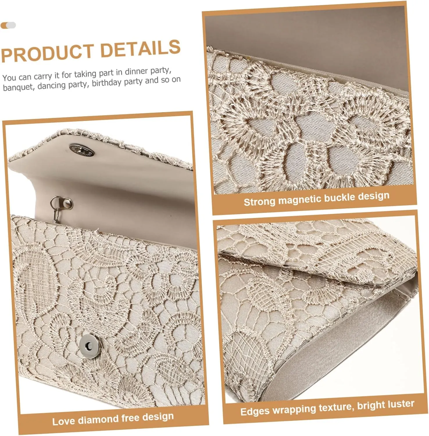 Handbag Pearl Evening Bag Women Clutch Purse Hand Purse for Women Small Clutch Purse Floral Purses for