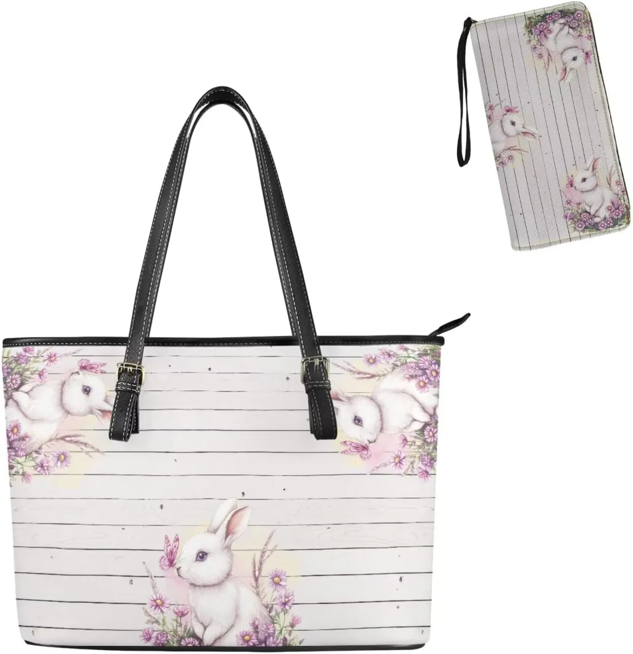 Handbags for Women Shoulder Bags Tote Satchel Hobo 2pcs Purse Set