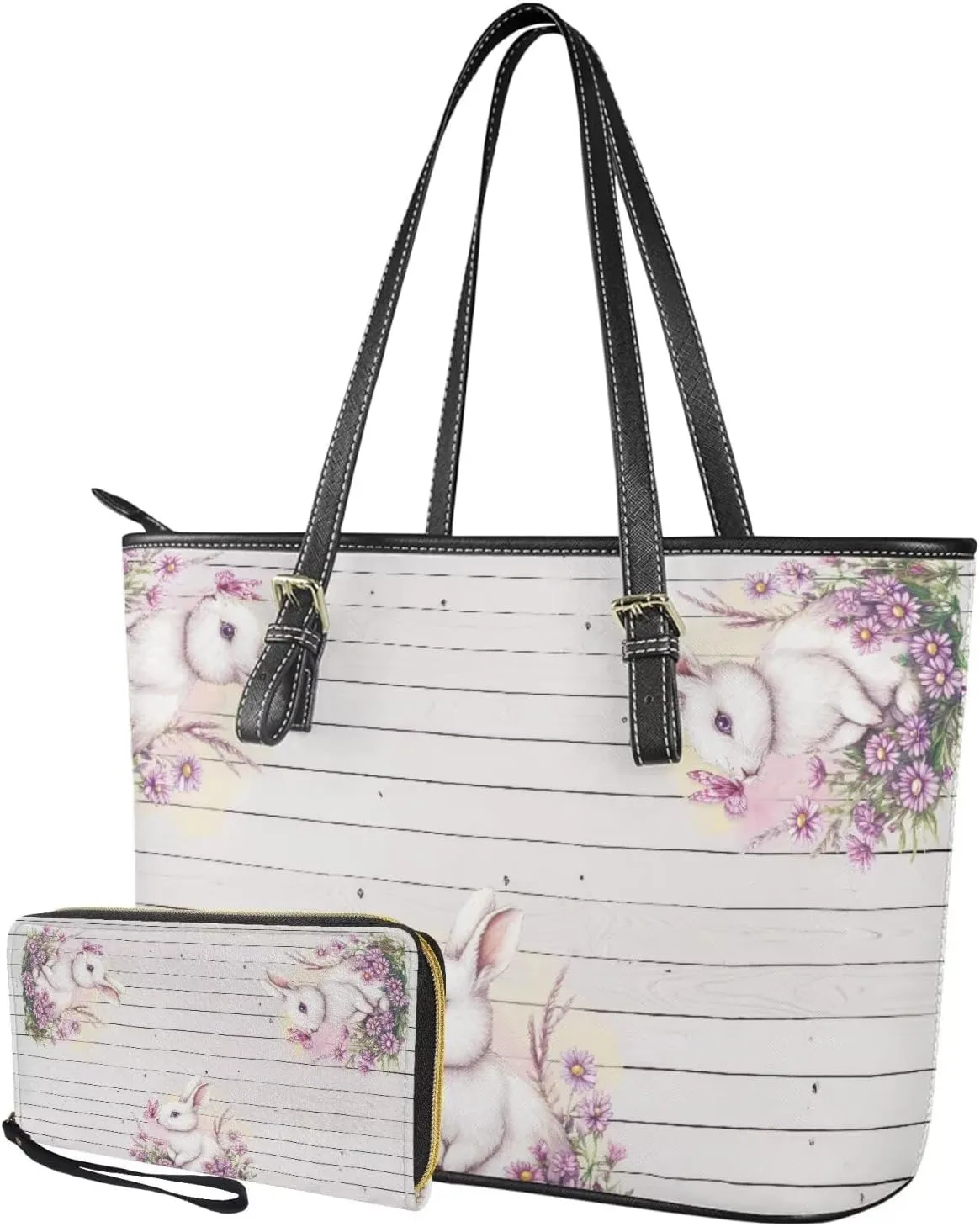 Handbags for Women Shoulder Bags Tote Satchel Hobo 2pcs Purse Set