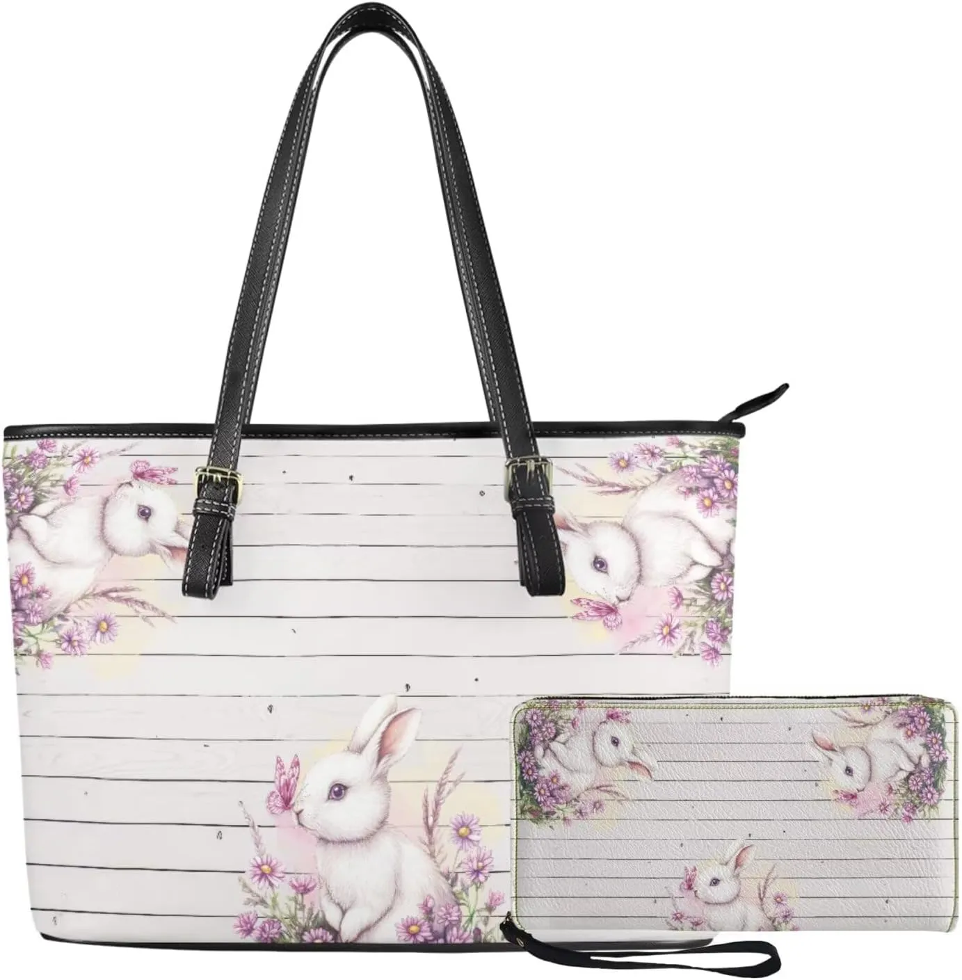 Handbags for Women Shoulder Bags Tote Satchel Hobo 2pcs Purse Set