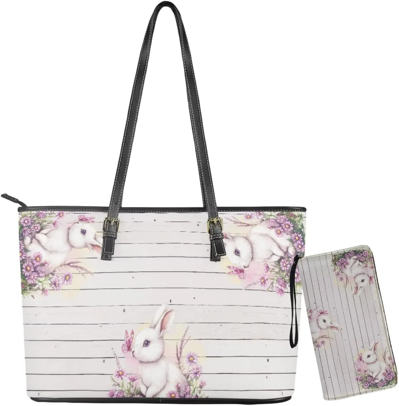 Handbags for Women Shoulder Bags Tote Satchel Hobo 2pcs Purse Set
