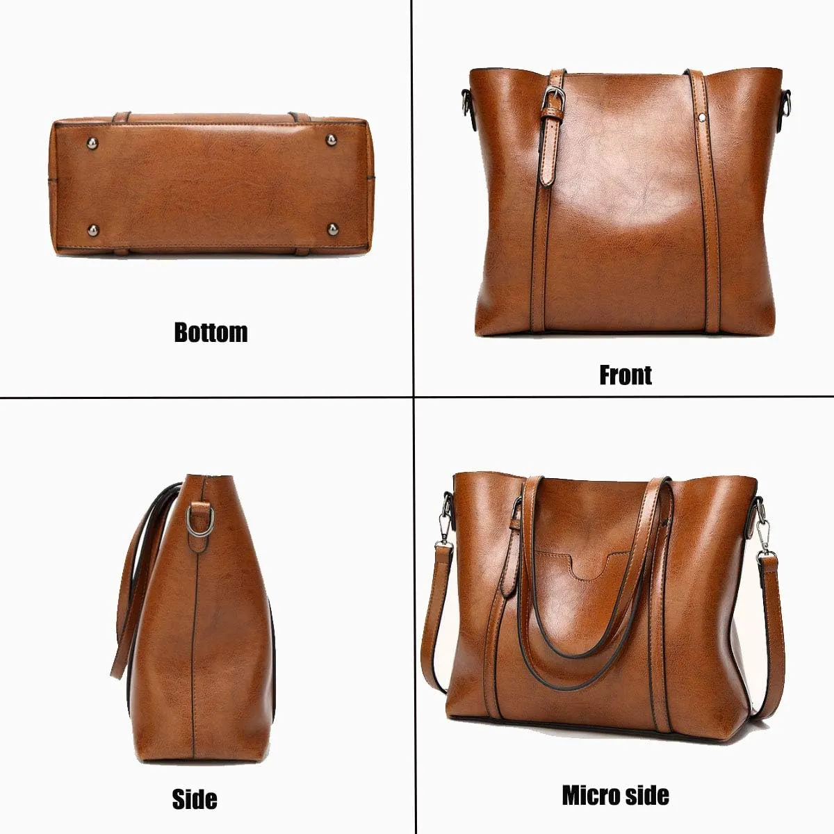 Handbags for Women Shoulder Bags Tote Satchel Hobo 3pcs Purse Set