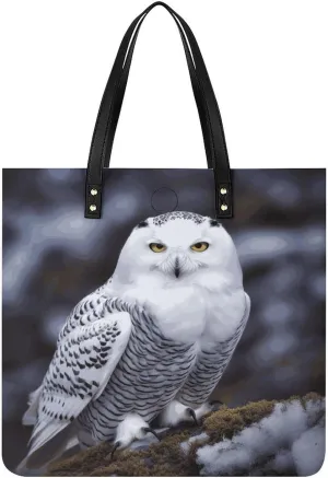 Handbags for WomenArctic OwlTrendy Vegan Leather Hobo Handbags,Women's Soft Bucket Bag For Women - Ladies Handbags For Work, Travel, Casual Use,Birthday Gifts