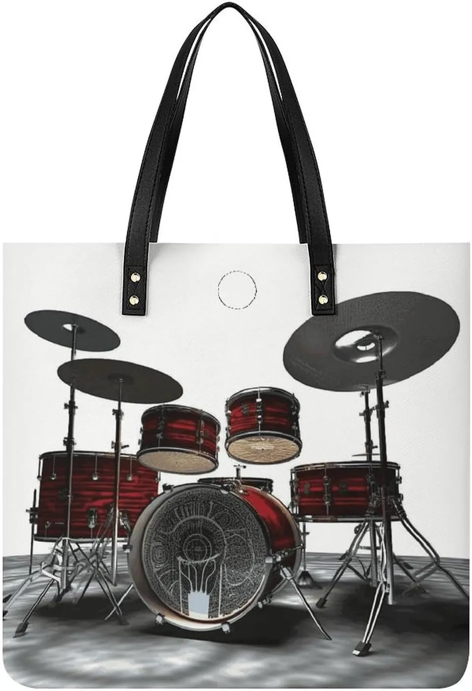 Handbags for WomenCool Drum SetTrendy Vegan Leather Hobo Handbags,Women's Soft Bucket Bag For Women - Ladies Handbags For Work, Travel, Casual Use,Birthday Gifts