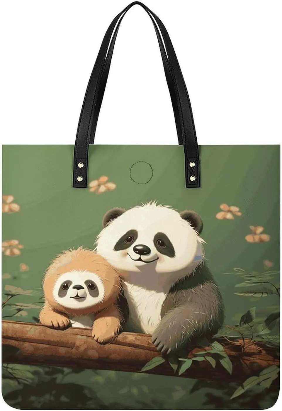 Handbags for WomenCute Panda And SlothTrendy Vegan Leather Hobo Handbags,Women's Soft Bucket Bag For Women - Ladies Handbags For Work, Travel, Casual Use,Birthday Gifts