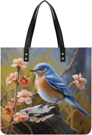 Handbags for WomenEastern BluebirdTrendy Vegan Leather Hobo Handbags,Women's Soft Bucket Bag For Women - Ladies Handbags For Work, Travel, Casual Use,Birthday Gifts