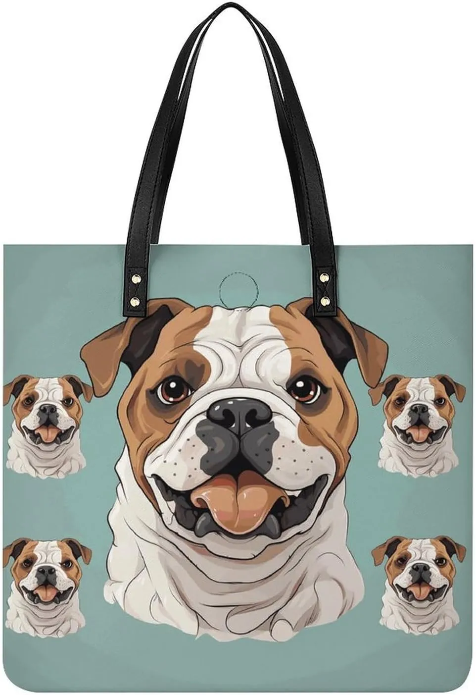 Handbags for WomenFunny English BulldogTrendy Vegan Leather Hobo Handbags,Women's Soft Bucket Bag For Women - Ladies Handbags For Work, Travel, Casual Use,Birthday Gifts