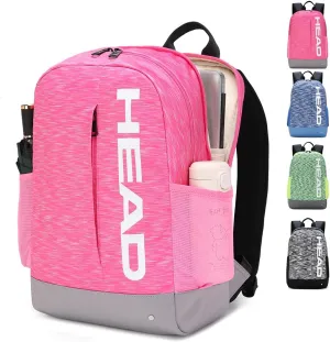 HEAD Lightweight Sport Backpack for Men & Women, Causal Backpacks for Work/Travel/Outdoor, Daily Daypack Laptop Backpack Fits 13.5 Inch Computer (Pink)