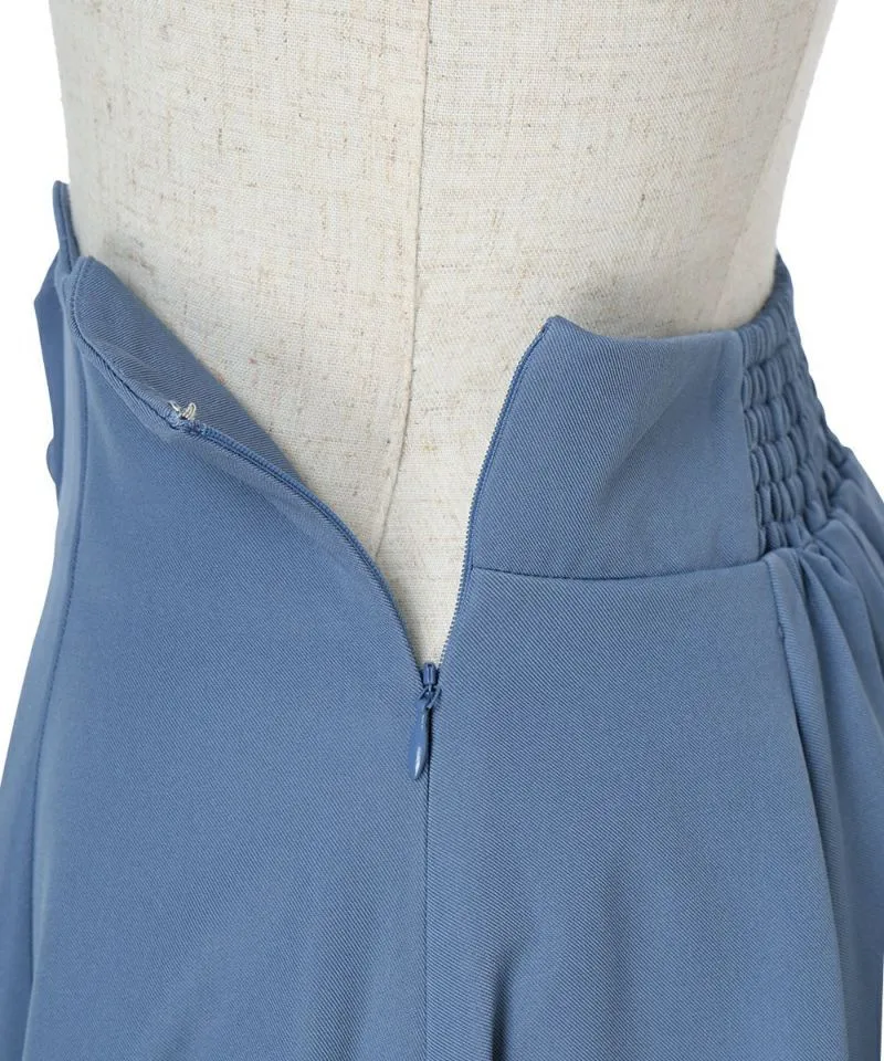 High Waist Scalloped Flare Skirt / an another angelus [53BG02p005].