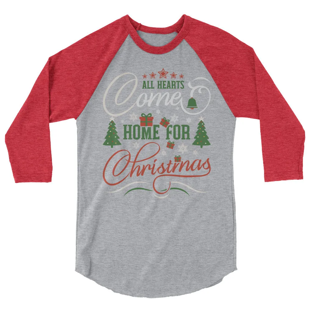 Home for Christmas 3/4 sleeve shirt