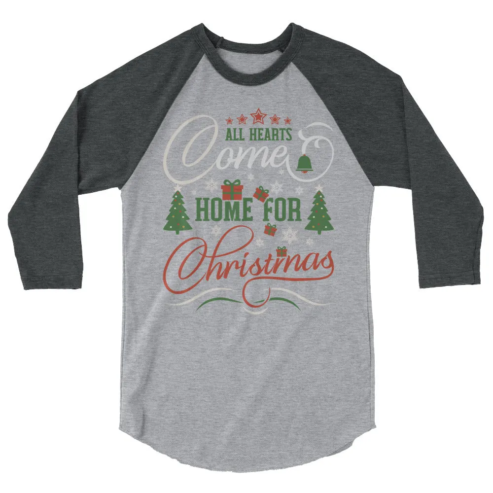 Home for Christmas 3/4 sleeve shirt