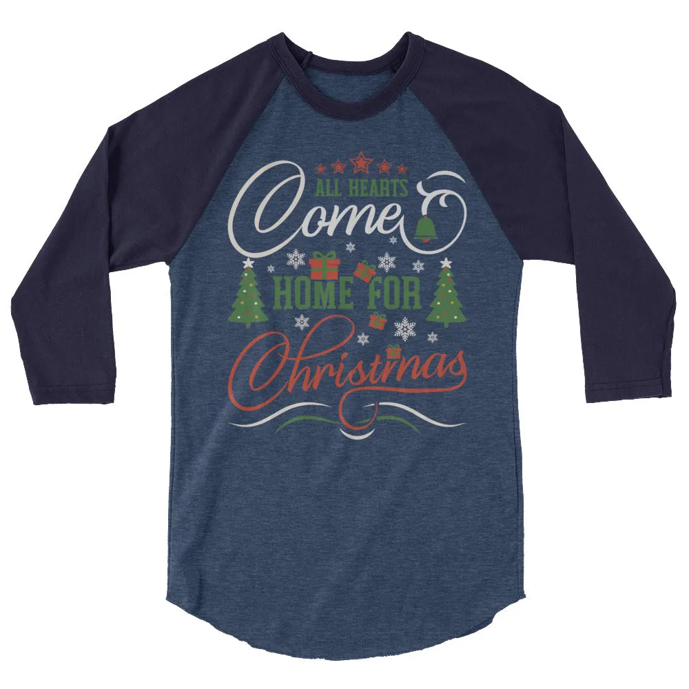 Home for Christmas 3/4 sleeve shirt