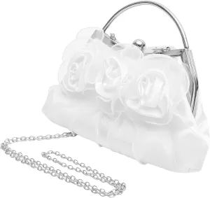 Homoyoyo Women's Floral Handbag Evening Clutch Wedding Clutch Purses for Special Occasions