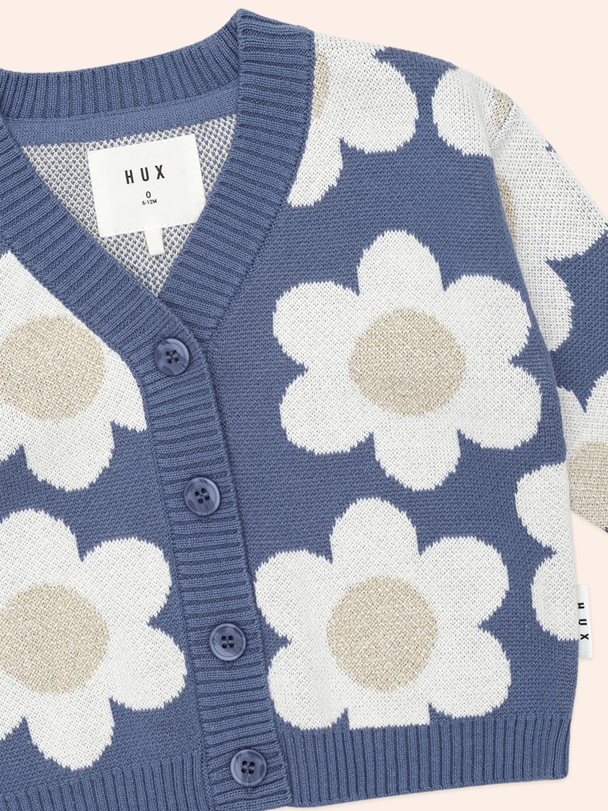 Huxbaby - Midnight Daisy Boxy Cardi - HB5175W25