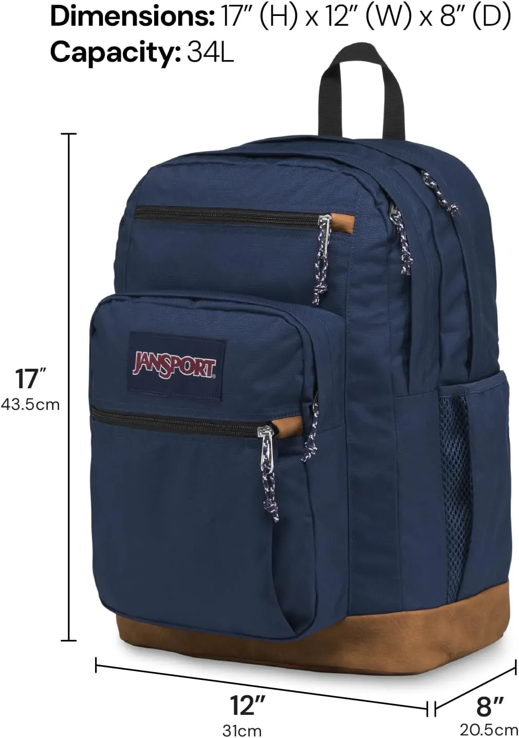 JanSport Cool Backpack, with 15-inch Laptop Sleeve - Large Computer Bag Rucksack with 2 Compartments, Ergonomic Straps, Purple Petals