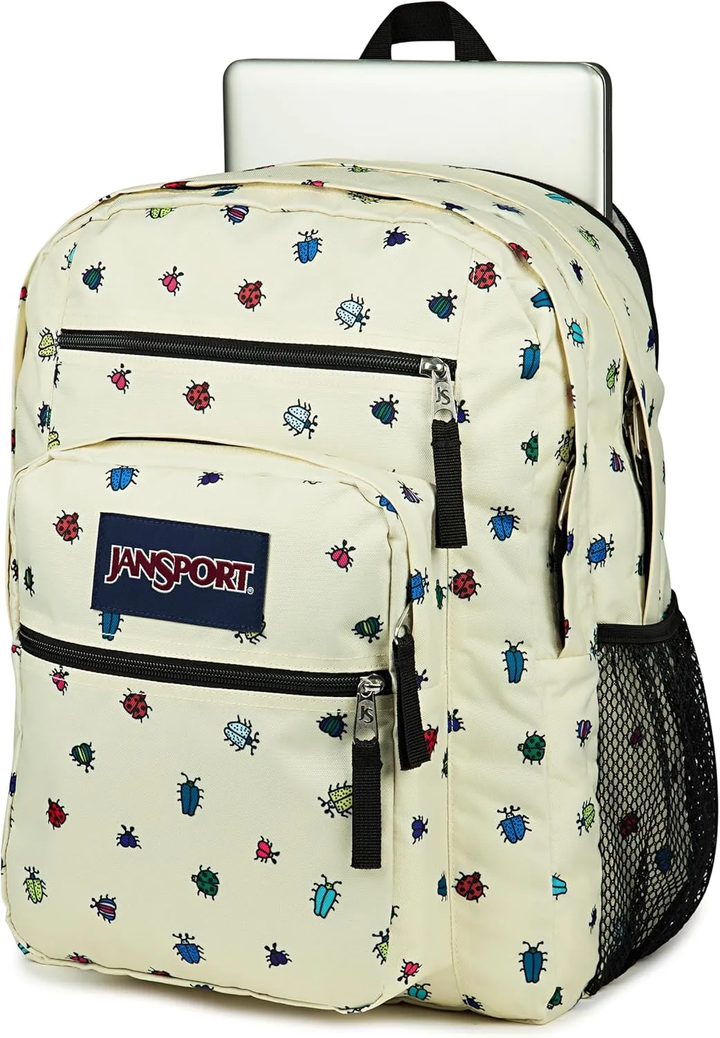 JanSport Laptop Backpack - Computer Bag with 2 Compartments, Ergonomic Shoulder Straps, 15 Laptop Sleeve, Haul Handle - A Bug'S Vibe