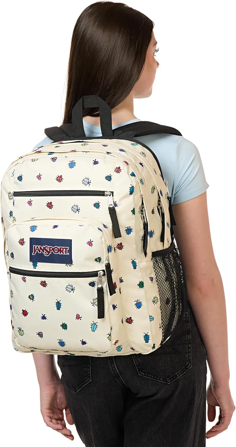 JanSport Laptop Backpack - Computer Bag with 2 Compartments, Ergonomic Shoulder Straps, 15 Laptop Sleeve, Haul Handle - A Bug'S Vibe
