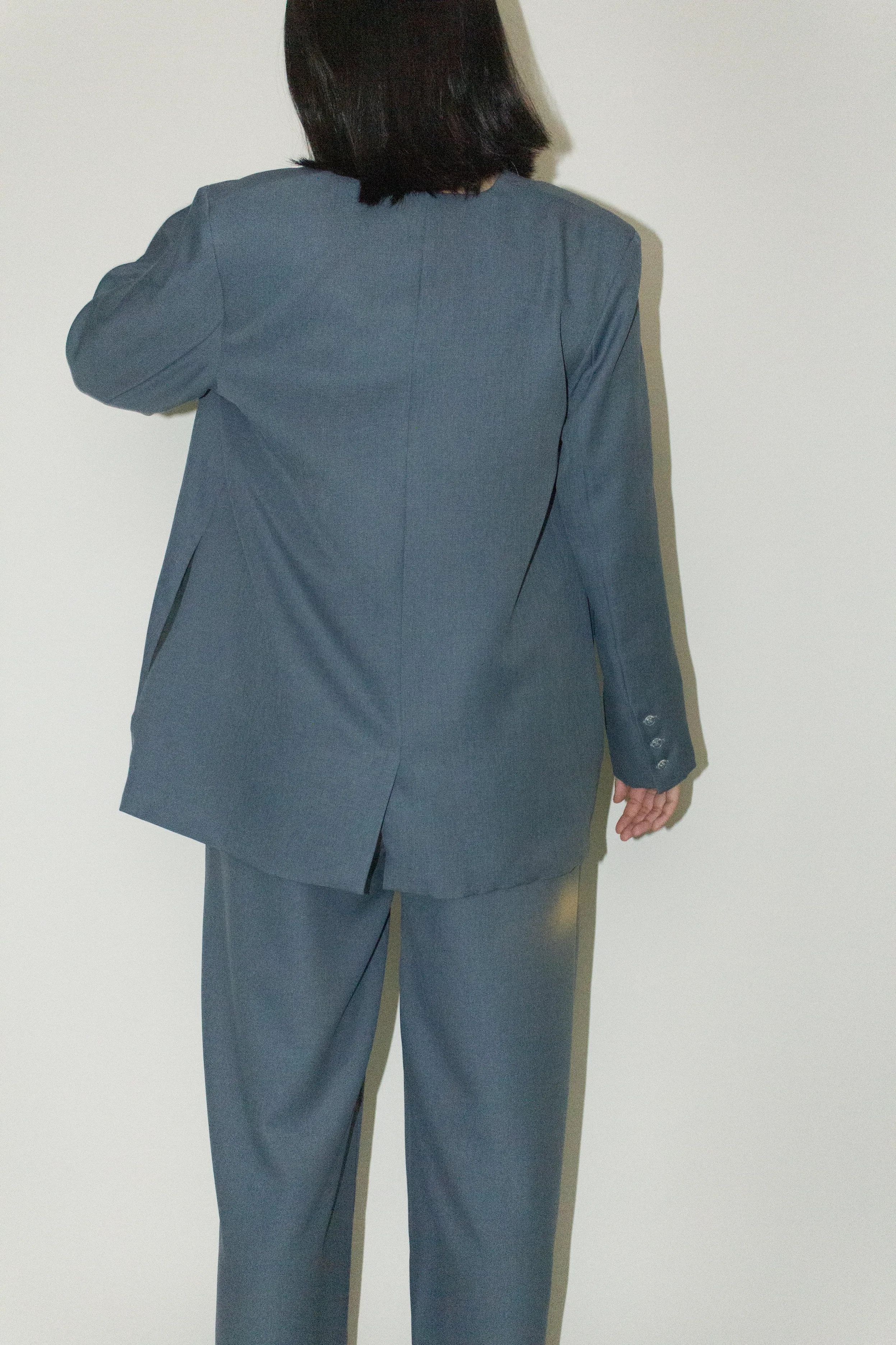 Japanese Twill Tailored Blazer in Black