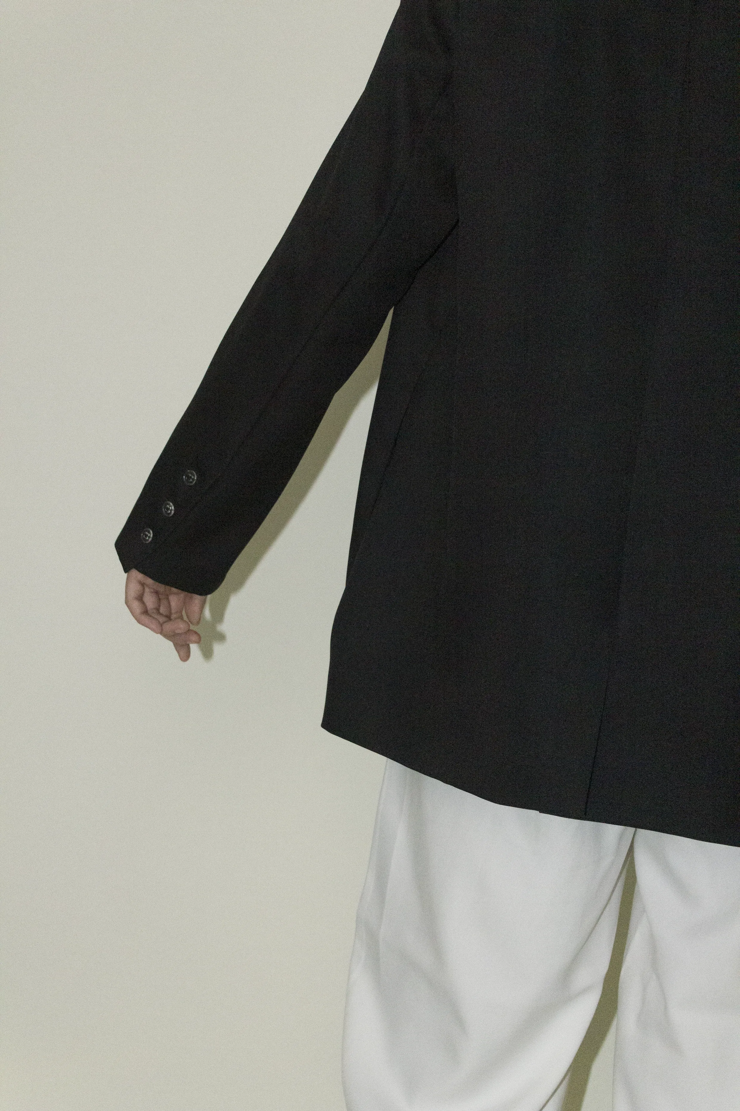 Japanese Twill Tailored Blazer in Black