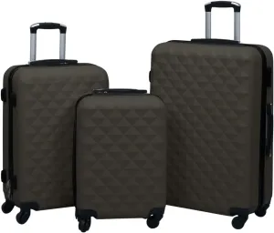 JCSD Elegant Hardcase Trolley Set for Stress-Free Travel, Durable ABS Material, Space-Saving Design, Anthracite, 3 Sizes Included