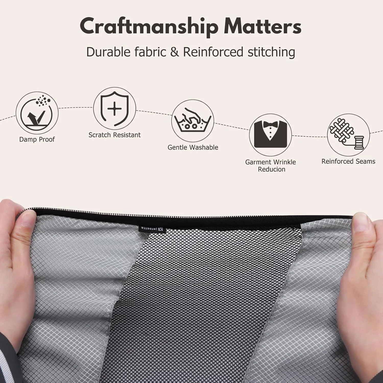 Jetsetta Extra Large Compression Packing Cubes with Mesh and laundry bag, Expandable Suitcase and Luggage Organizers for Travel AccessoriesGrey 5 Set)