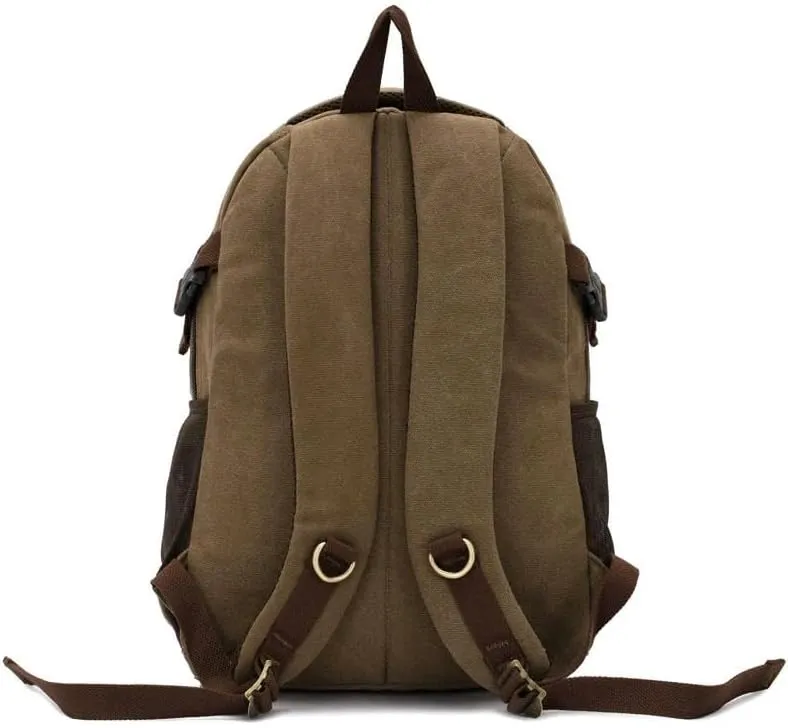 KOSTEN Backpack Men's Backpack Canvas Men's Travel Bags Large Capacity Travel 14 '' Laptop Backpack Bag-Army Green
