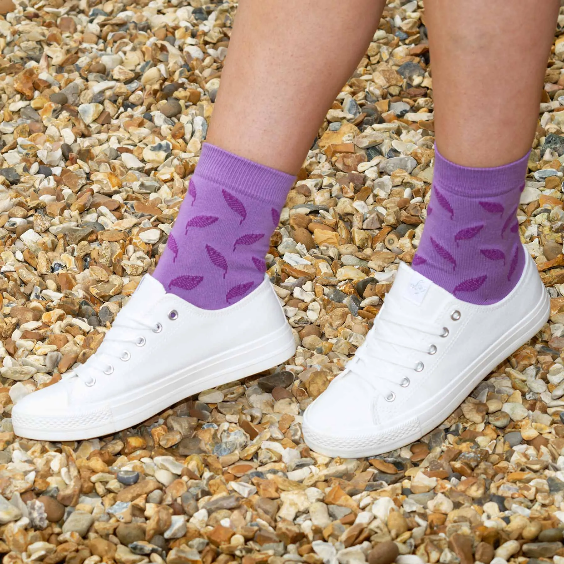 Leaf Women's Socks - Violet