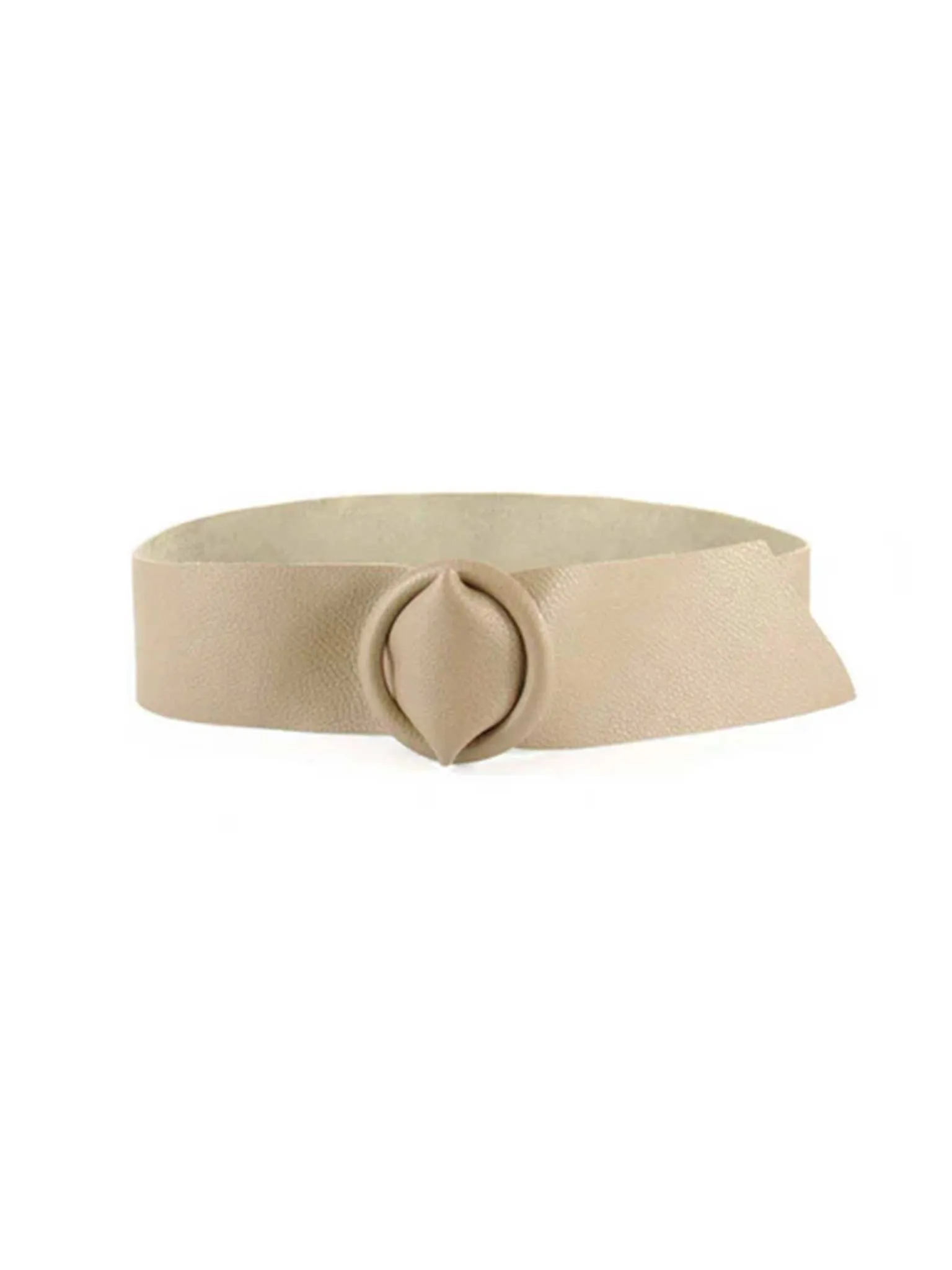 Leather Round Center Belt