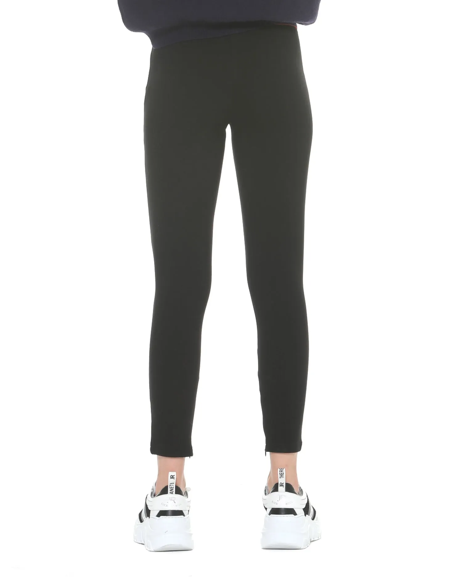 Leggings trousers red waistband