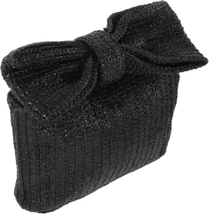 LIFKOME Rustic Bow Clutch Purse Women's Bag for Daily Use Wedding Party Fashion Handbag