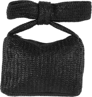 LIFKOME Stylish Bow Woven Clutch Purse Women's Handbag for Wedding Party Banquet Elegant Lady Bag Fashion Phone Bag