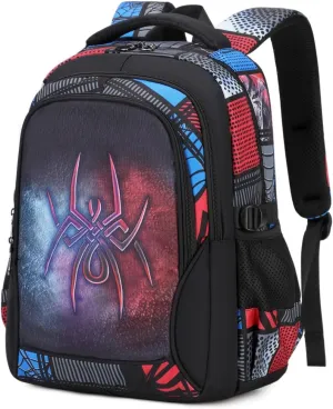 Lmwzh Backpack For Boys Kindergarten Preschool Elementary School Bags Kids Bookbag Waterproof Durable Spider16Inch
