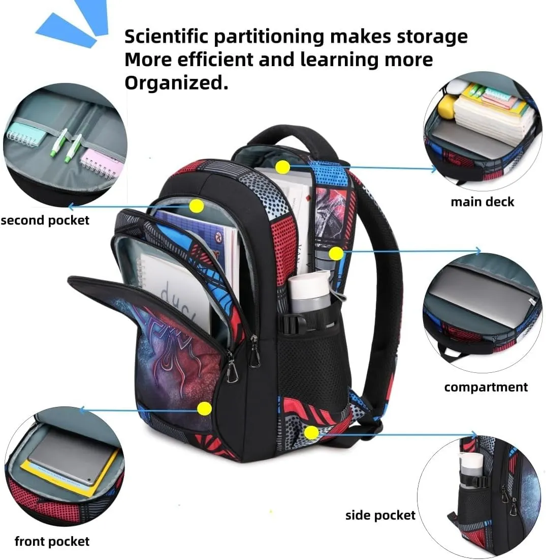 Lmwzh Backpack For Boys Kindergarten Preschool Elementary School Bags Kids Bookbag Waterproof Durable Spider16Inch