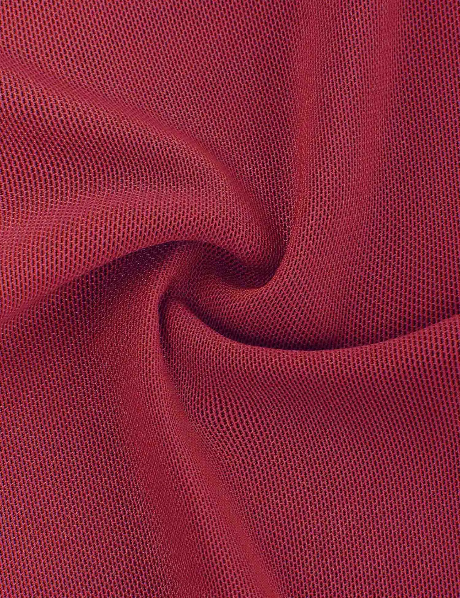 Long Sleeve Scoop Neck Pleated Front  Blouse