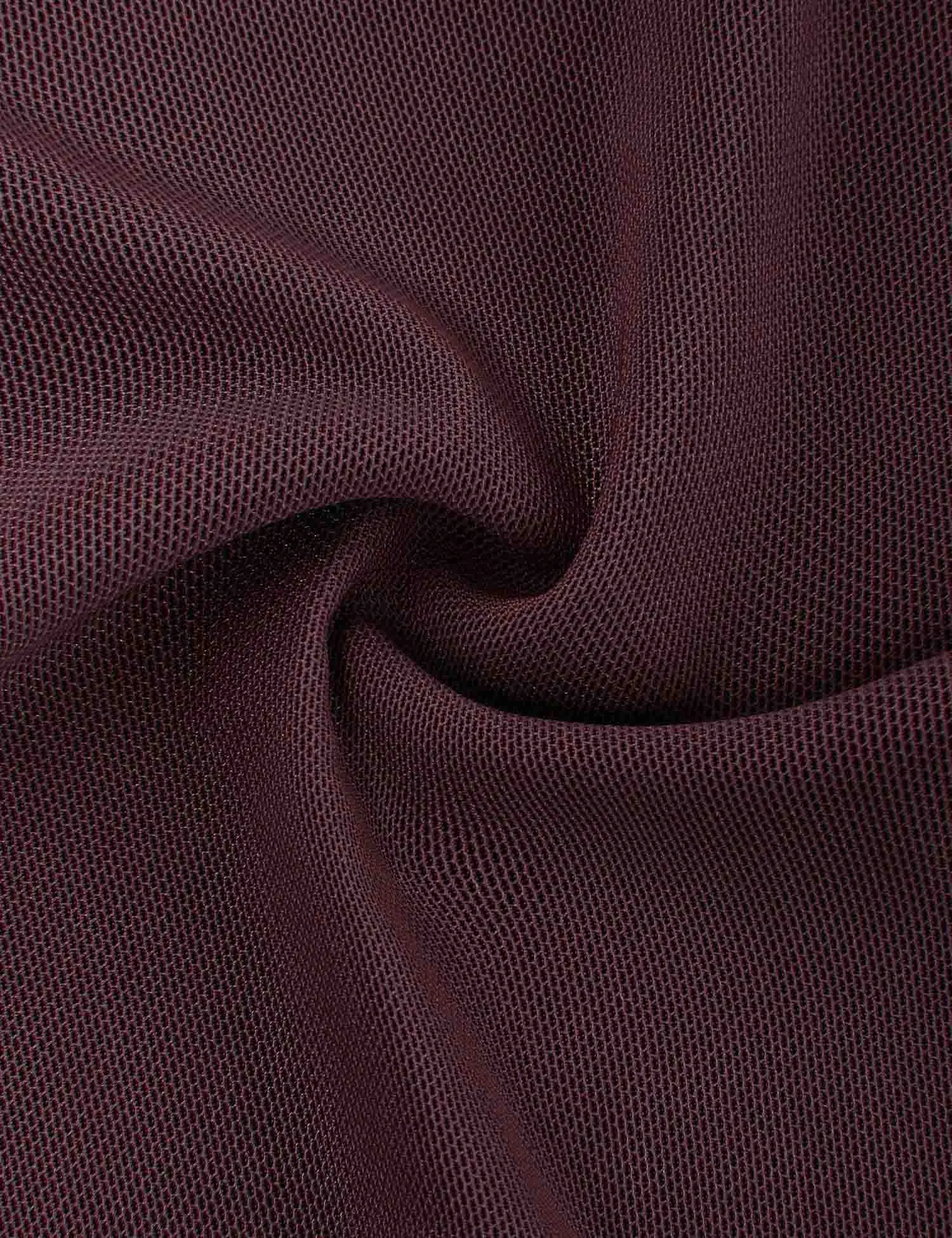 Long Sleeve Scoop Neck Pleated Front  Blouse