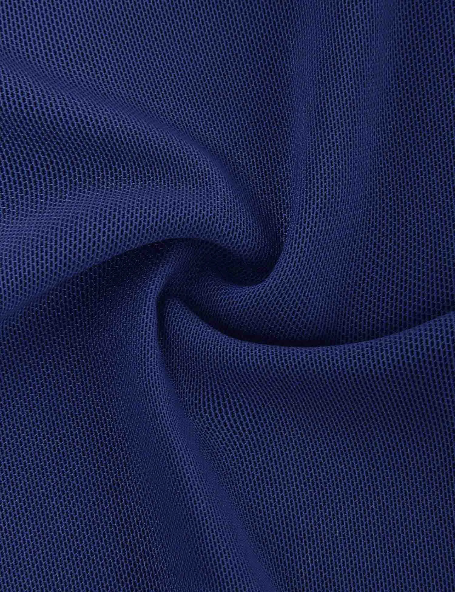 Long Sleeve Scoop Neck Pleated Front  Blouse