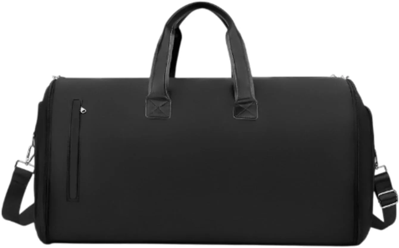 Luggage Bag Weekender Bag Suit Bag for for Men Backpacking Holiday Hiking Trip, Black