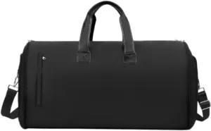 Luggage Bag Weekender Bag Suit Bag for for Men Backpacking Holiday Hiking Trip, Black