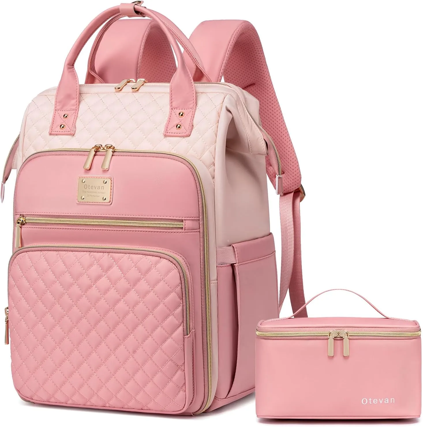 Lunch Backpack for Women, 15.6 inch Laptop Backpacks for Womens, Work Backpacks with Lunchbox,Insulated Back pack Cooler,Teacher Nurse Travel Backpack for Women