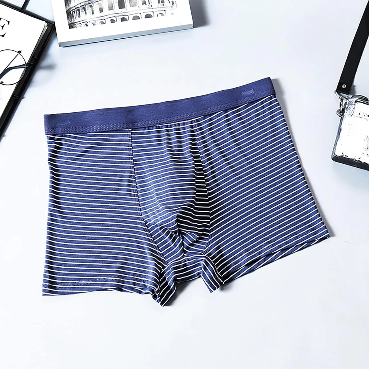 Men boxer Men's Pants Red Large Size Breathable Shorts Cotton Mens Underwear Linen Underwear Men Mens Underwear