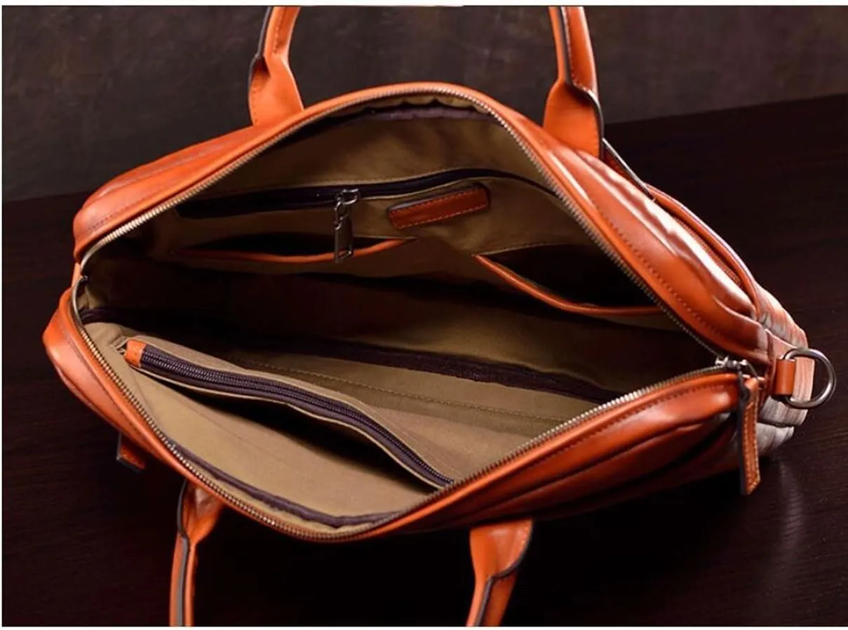 Mens Briefcases Handbags Genuine Leather Luggage Carrying Cases Messenger Shoulder Bags Laptop Bags