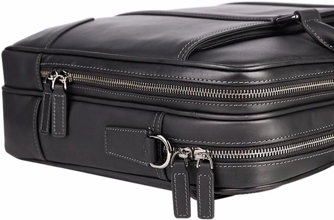 Mens Briefcases Handbags Genuine Leather Messenger Shoulder Bags Laptop Bags Carrying Cases 16Inch