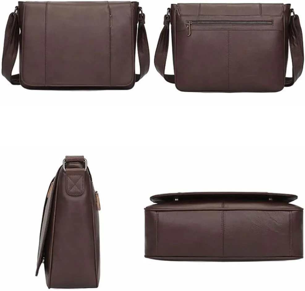 Mens Briefcases Messenger Shoulder Bags Genuine Leather Casual Daypacks Waist Packs Travel Bags