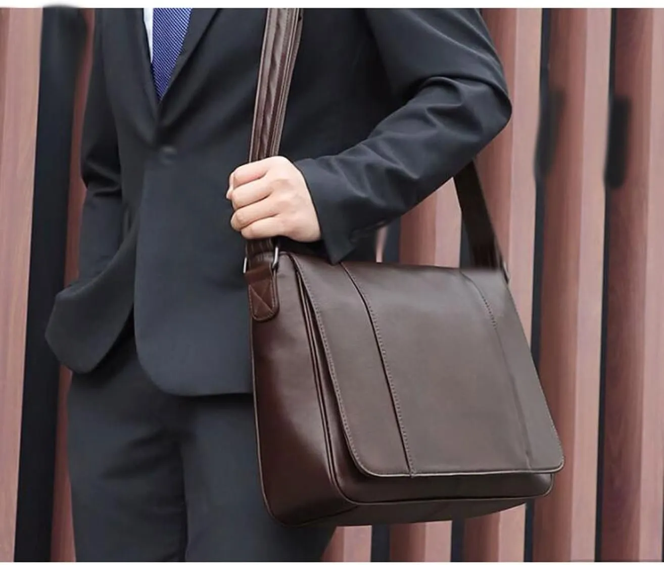 Mens Briefcases Messenger Shoulder Bags Genuine Leather Casual Daypacks Waist Packs Travel Bags